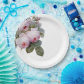 Frans  roos papieren bordje (Feest)