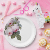 Frans  roos papieren bordje (Feest)