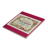 Frans Roos Parfum Label Tegeltje (Zijkant)