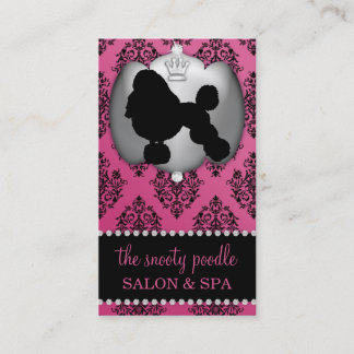 Frans Roos Roze, juwelen, Damask Dog Grooming/Spa Visitekaartje