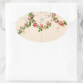 Frans roos swag ovale sticker (Tas)