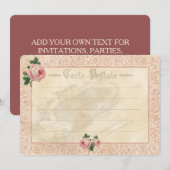 Frans Roos - Uitnodiging Kaart (Voorkant / Achterkant)