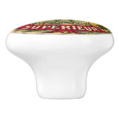  Frans Rooster Boerderij en Cheese Drawer Pull Keramische Knop (Zijkant)