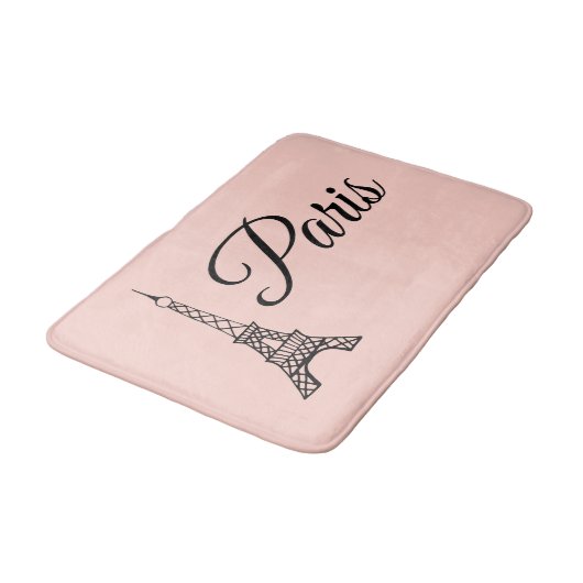 Frans Roze Parijs Eiffeltoren Badmat Badkamer (Gekanteld)
