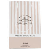  Frans Roze Strepen Bakkerij Logo Business Medium Cadeauzakje (Voorkant)