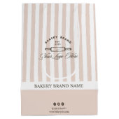  Frans Roze Strepen Bakkerij Logo Business Medium Cadeauzakje (Achterkant)