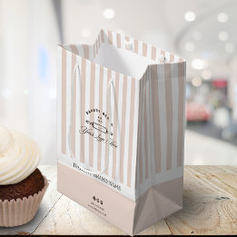 Frans Roze Strepen Bakkerij Logo Business Medium Cadeauzakje
