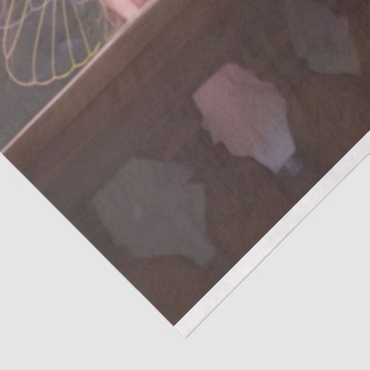 Frans Roze Waterverf Flower Fairy Tissuepapier (Detail)