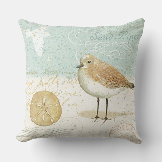  Frans Sand Piper Kussen (Voorkant)