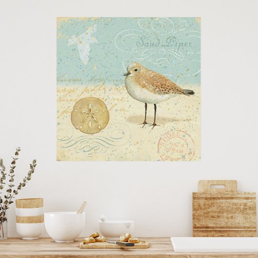  Frans Sand Piper Poster (Keuken)