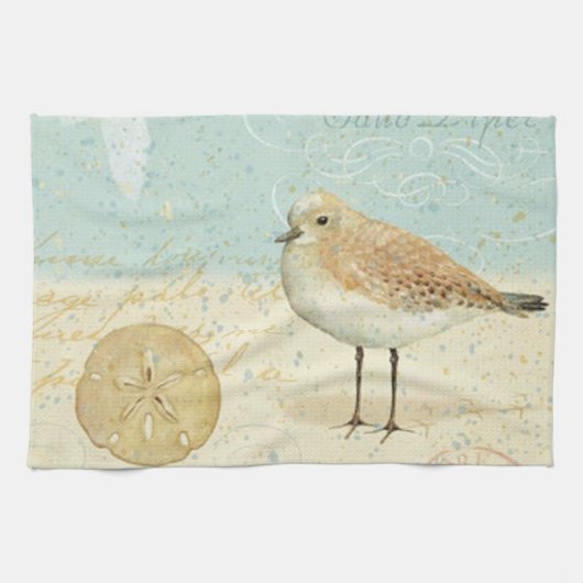  Frans Sand Piper Theedoek (Horizontaal)