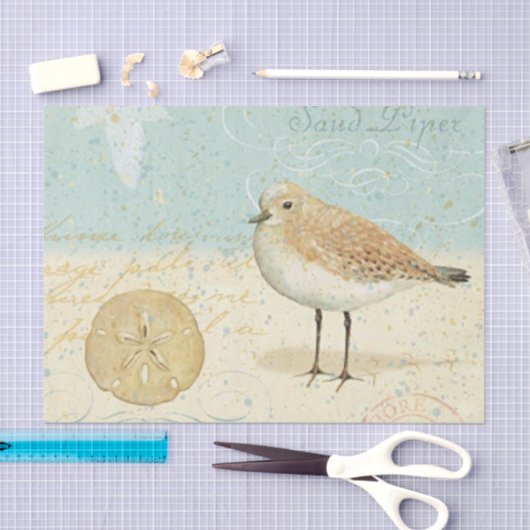  Frans Sand Piper Tissuepapier (Craft)