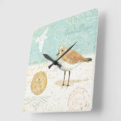 Frans Sand Piper Vierkante Klok (Hoek)