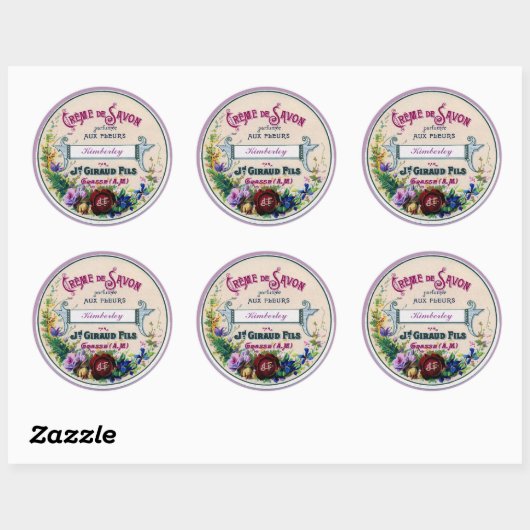  Frans  Savon Label Custom Paarse (Vel)