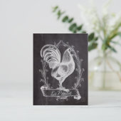 frans schaakbord voor western land - rooster briefkaart (Staand voorkant)