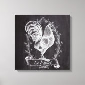 frans schaakbord voor western land - rooster canvas afdruk (Voorkant)