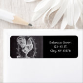 frans schaakbord voor western land - rooster etiket (Insitu)