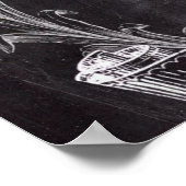 frans schaakbord voor western land - rooster poster (Hoek)