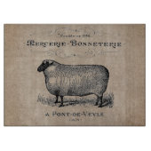  Frans schaap oud Muslin Farmhouse Rustic Snijplank (Voorkant)
