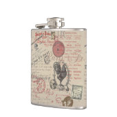  Frans Schrijven Paris Rooster typografie Heupfles (Links)