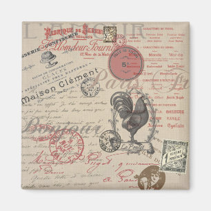 Frans Schrijven Paris Rooster typografie Magneet