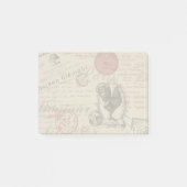  Frans Schrijven Paris Rooster typografie Post-it® Notes (Voorkant)