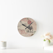  Frans Schrijven Paris Rooster typografie Ronde Klok (Huis)