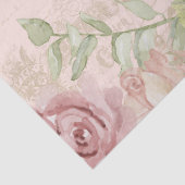 Frans  Script Bloemen Zonnebloem Waterverf Tissuepapier (Detail)