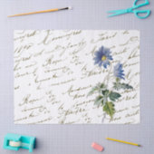 Frans Script  Blue Wildflower Tissuepapier (Craft)