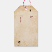  Frans script Cadeaulabel (Achterkant)