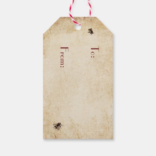 Frans script Cadeaulabel (Achterkant)