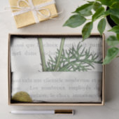 Frans script Daisy Flower Text Decoupage Tissuepapier (Geschenk)