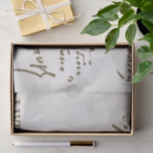 Frans Script Decoupage Handgeschreven Note Bonapar Tissuepapier (Geschenk)