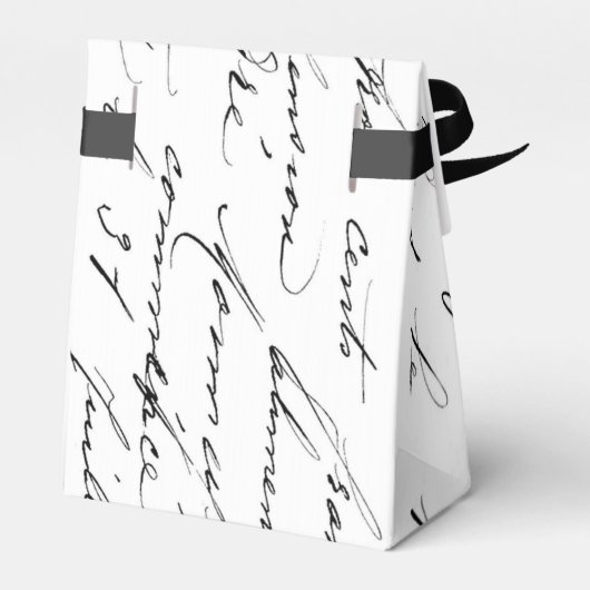  Frans Script Elegant Formal Event Bedankdoosjes (Achterkant)