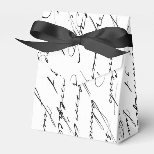 Frans Script Elegant Formal Event Bedankdoosjes (Voorkant Zijde)