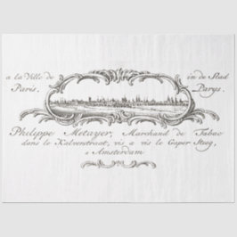 Frans script Ephemera Decoupage Tissuepapier