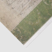  Frans script Ephemera Floral Eiffeltoren Tissuepapier (Detail)