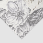 Frans Script  Floral Paris Dragonfly Crown Tissuepapier (Detail)