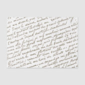 Frans Script Gold  Letter-diagram Tissuepapier (Voorkant)