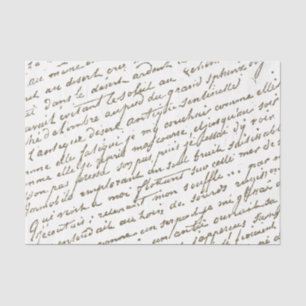 Frans Script Gold  Letter-diagram Tissuepapier