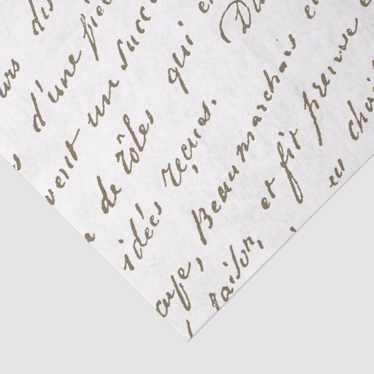 Frans  Script Gold-weefselpapier Tissuepapier (Detail)