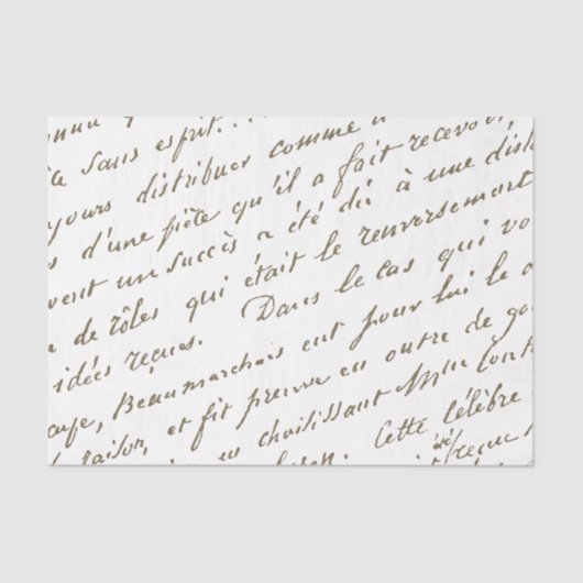 Frans  Script Gold-weefselpapier Tissuepapier (Voorkant)