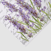 Frans Script  Lavender Bird Briefkaart Tissuepapier (Detail)