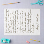 Frans Script  Letter Botany Decoupage Gold Tissuepapier (Craft)