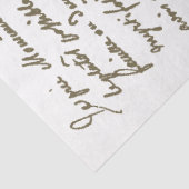 Frans Script  Letter Botany Decoupage Gold Tissuepapier (Detail)