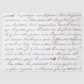 Frans Script  Letter Cursief handschrift Tissuepapier (Voorkant)