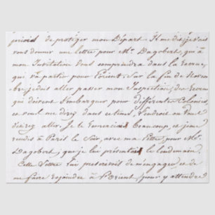 Frans Script  Letter Cursief handschrift Tissuepapier