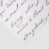 Frans Script  Letter Cursief handschrift Tissuepapier (Detail)
