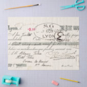 Frans Script Lyon-factuur-decoupage Tissuepapier (Craft)