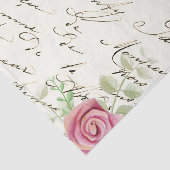 Frans Script  Roos plakpapier Tissuepapier (Detail)